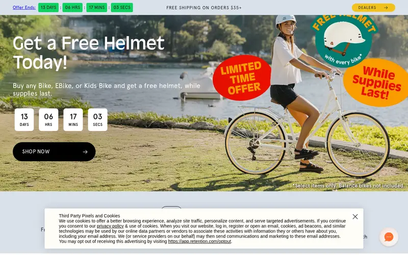 Retrospec (www.retrospec.com) homepage screenshot